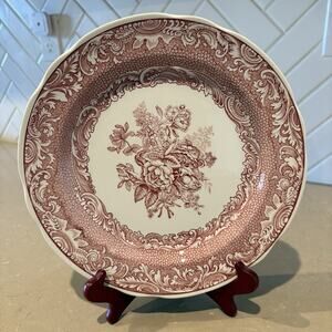Spode Archive Collection Byron Groups Red Transferware Plate 10” Victorian